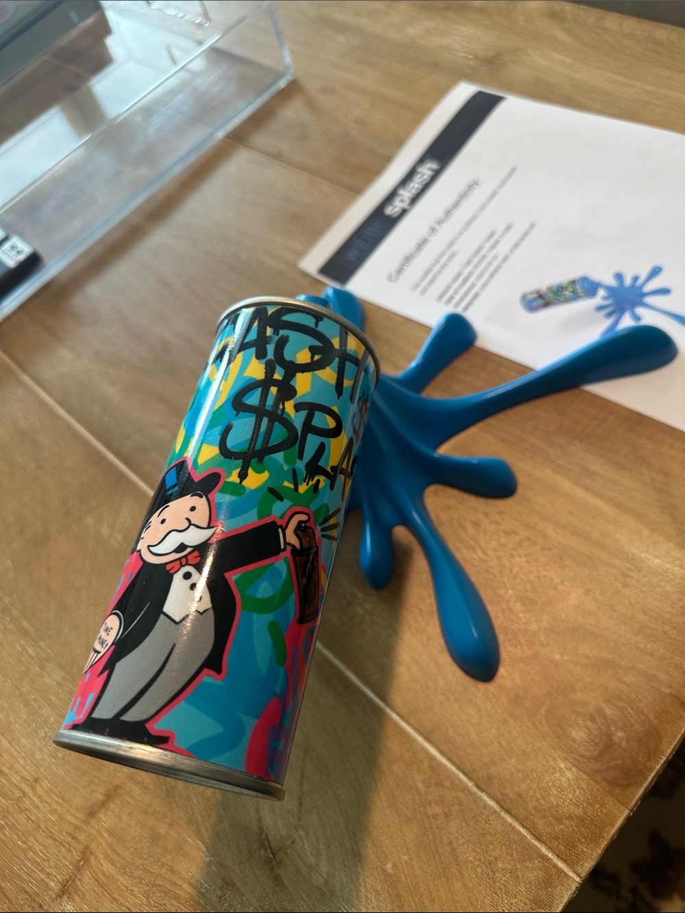 Bold Blue Monopoly Pop Art Canister by Unknown Brand